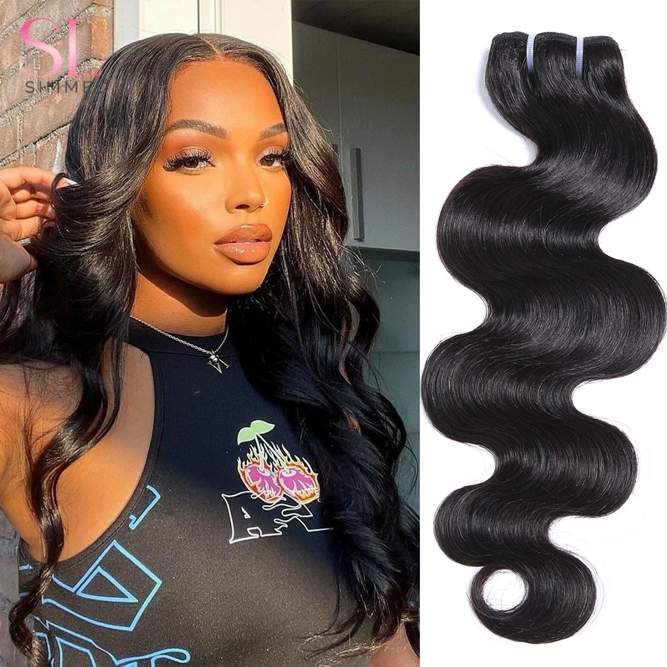 

Бразильские пучки человеческих волос, волнистые 100% человеческие волосы для наращивания, естественный цвет, 1/3/4 шт. 10A, пупряди волос без повр...