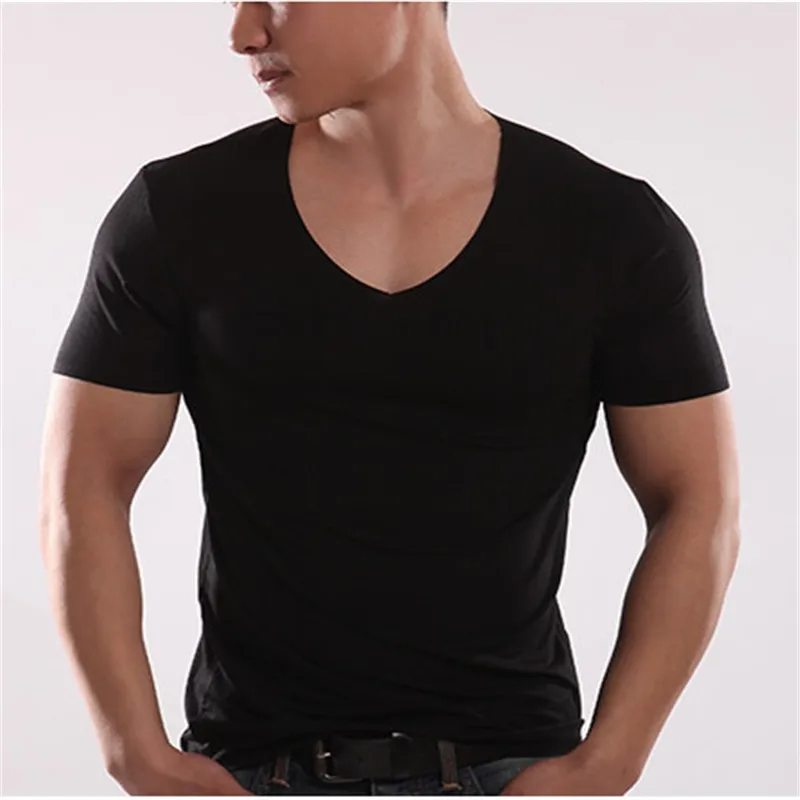 2015 Summer short-sleeved t-shirt men's embroidered cotton round neck simple wild loose half-sleeved shirt