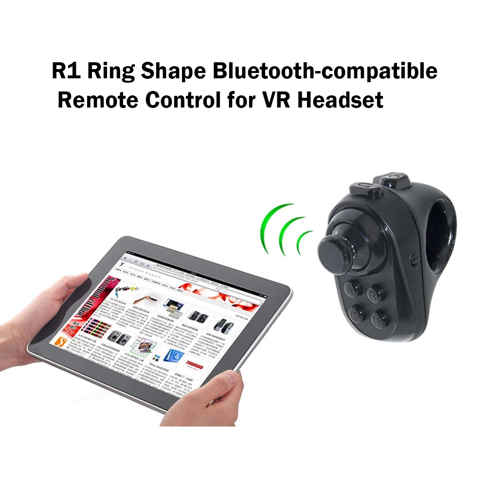 

R1 Ring Shape Bluetooth VR Remote Controller Ring Shape Wireless Gamepad for iOS Android Phone VR Headset
