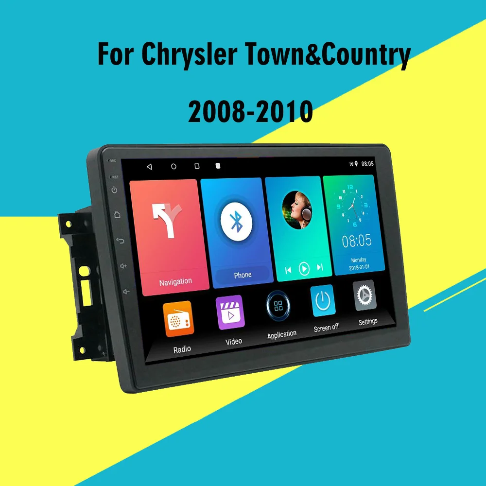 

10.1 Inch 2 Din Car Radio Carplay Multimedia Player Navigation GPS For Chrysler Town&Country 2008-2010 Android Auto Stereo