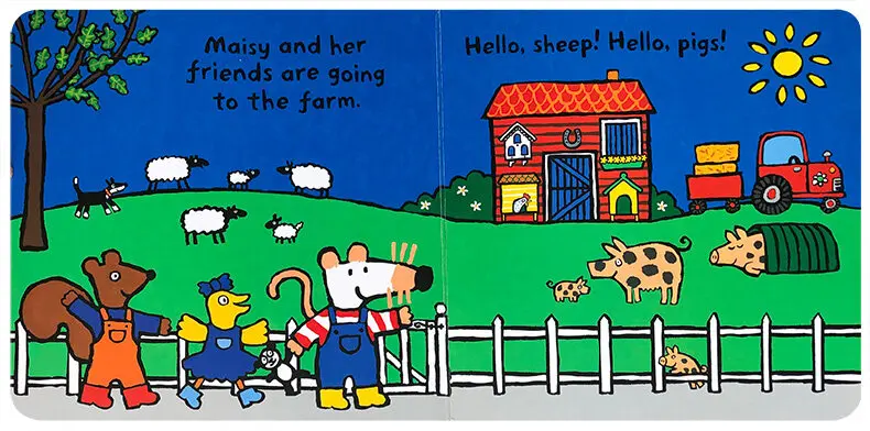 Maisy идет за покупками/дом/дошкольные/фермерские книги на бумаге 3-6 лет |