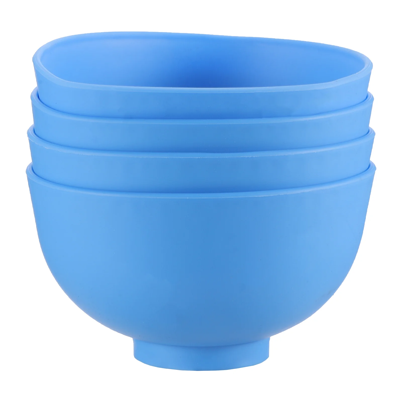 

4 Pcs Rubber Bowl Bluevalentine Dentistry Tool Dental Cup Mixing Oral Material
