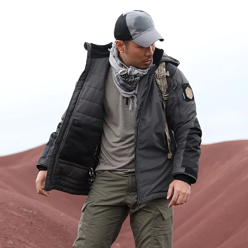 Emersongear синяя тактическая одежда с подкладкой «Полярная лисица», хлопковая одежда с прорезями, куртка, ветровка, теплое пальто (art.: 3920be795aa17) - 3920be795aa17