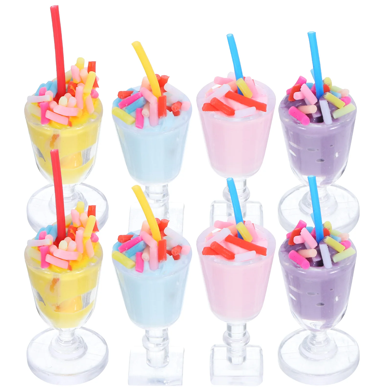 12 шт. кукольный домик мороженое дети ролевые игрушки для еды крошечный бокал