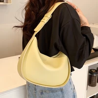 shoulder bags for women clutch purse with zipper closure summer party underarm bag womens leather saddle crossbody bag for
