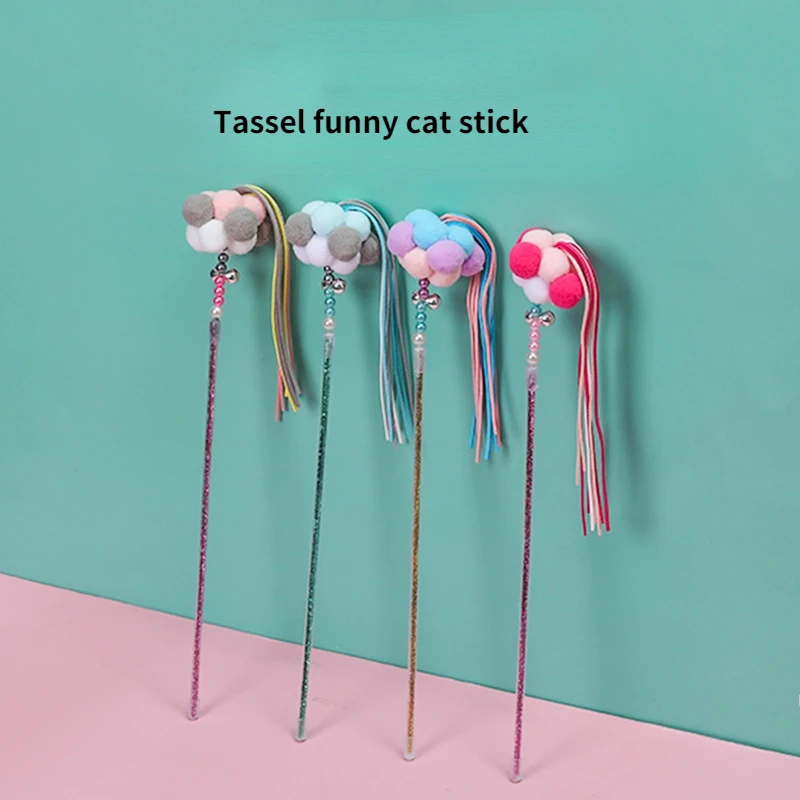 

Tassel Funny Cat Stick Fairy Funny Cat Stick Intimate Interactive Cat Training Artifact Pet Toys Kittens Interactive Cat Toy