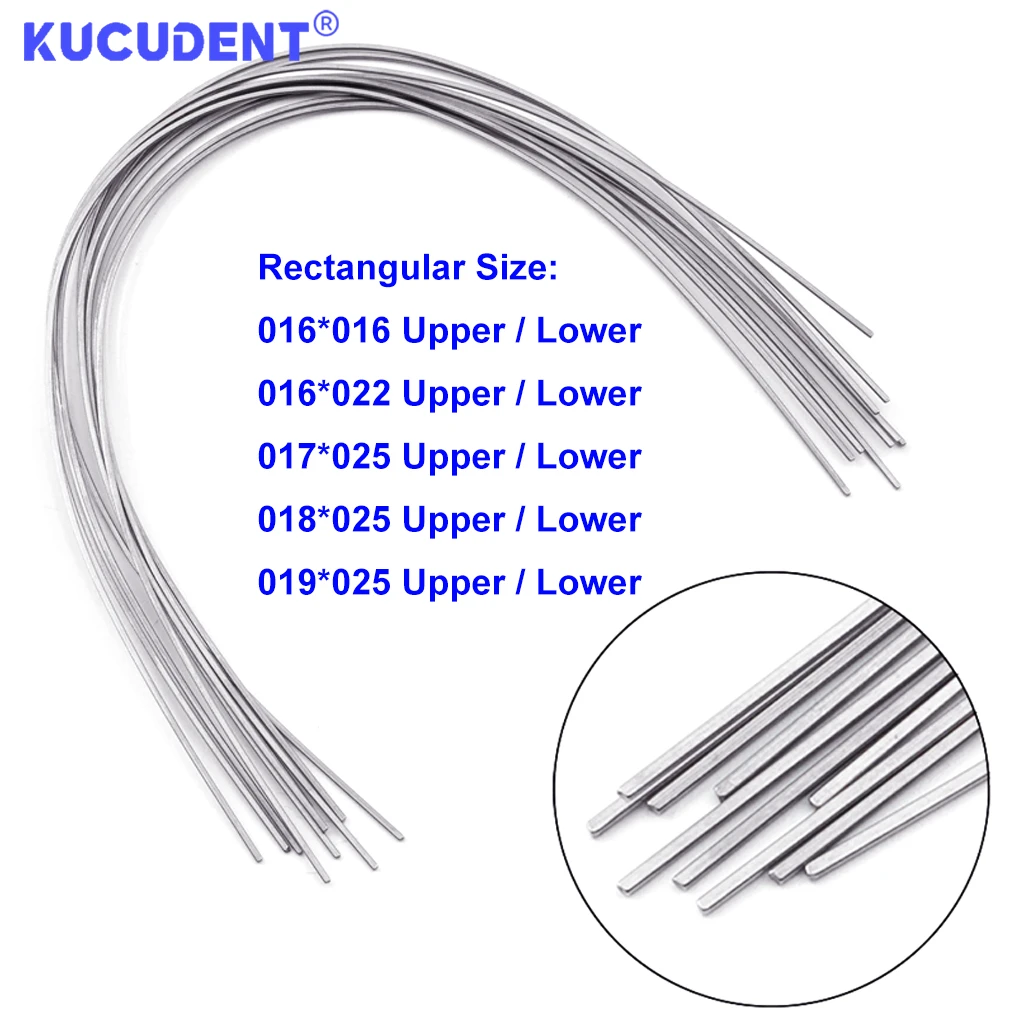 10 шт./уп стоматологические ортодонтические дуговые проволоки NITI