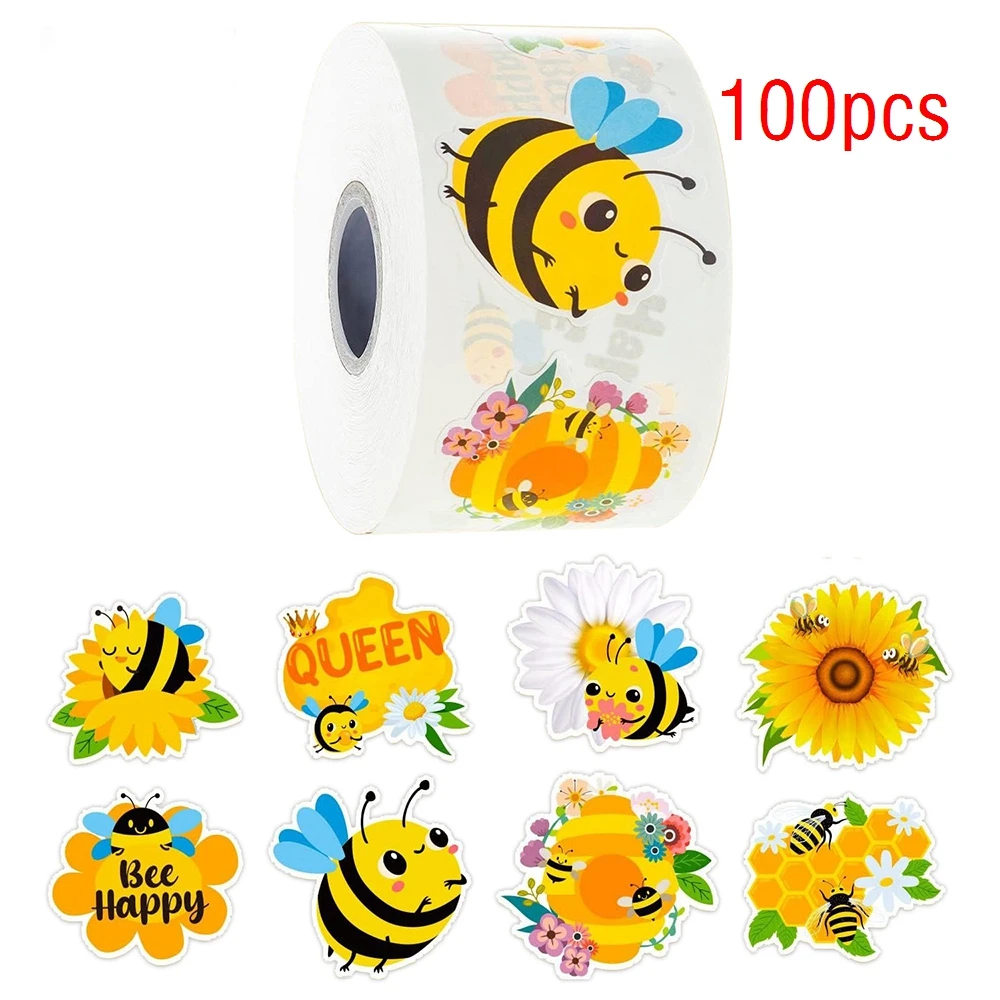 

Набор наклеек с мультяшными пчелами
