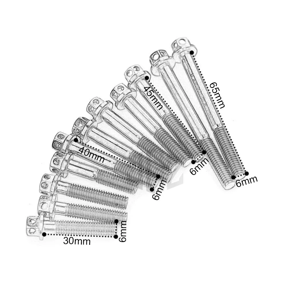 Винты двигателя из нержавеющей стали для мотоцикла обожженная синяя гайка