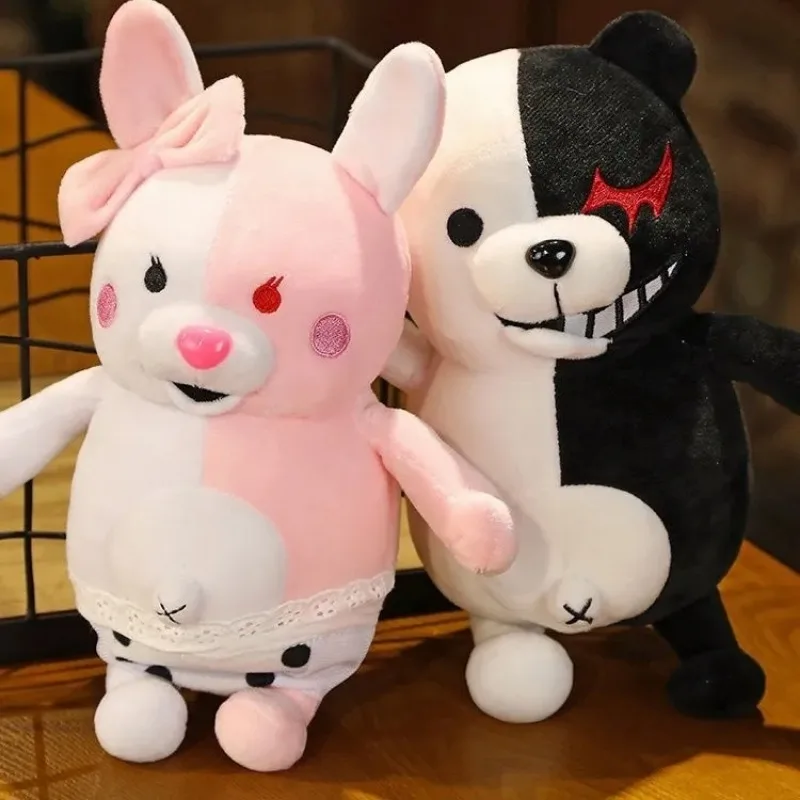 Фото Мягкая плюшевая игрушка Монокума из Danganronpa, 20 см, для детей, фанатов, косплея, подарков на день рождения, праздников, коллекционирования, украшения комнаты на Рождество №3