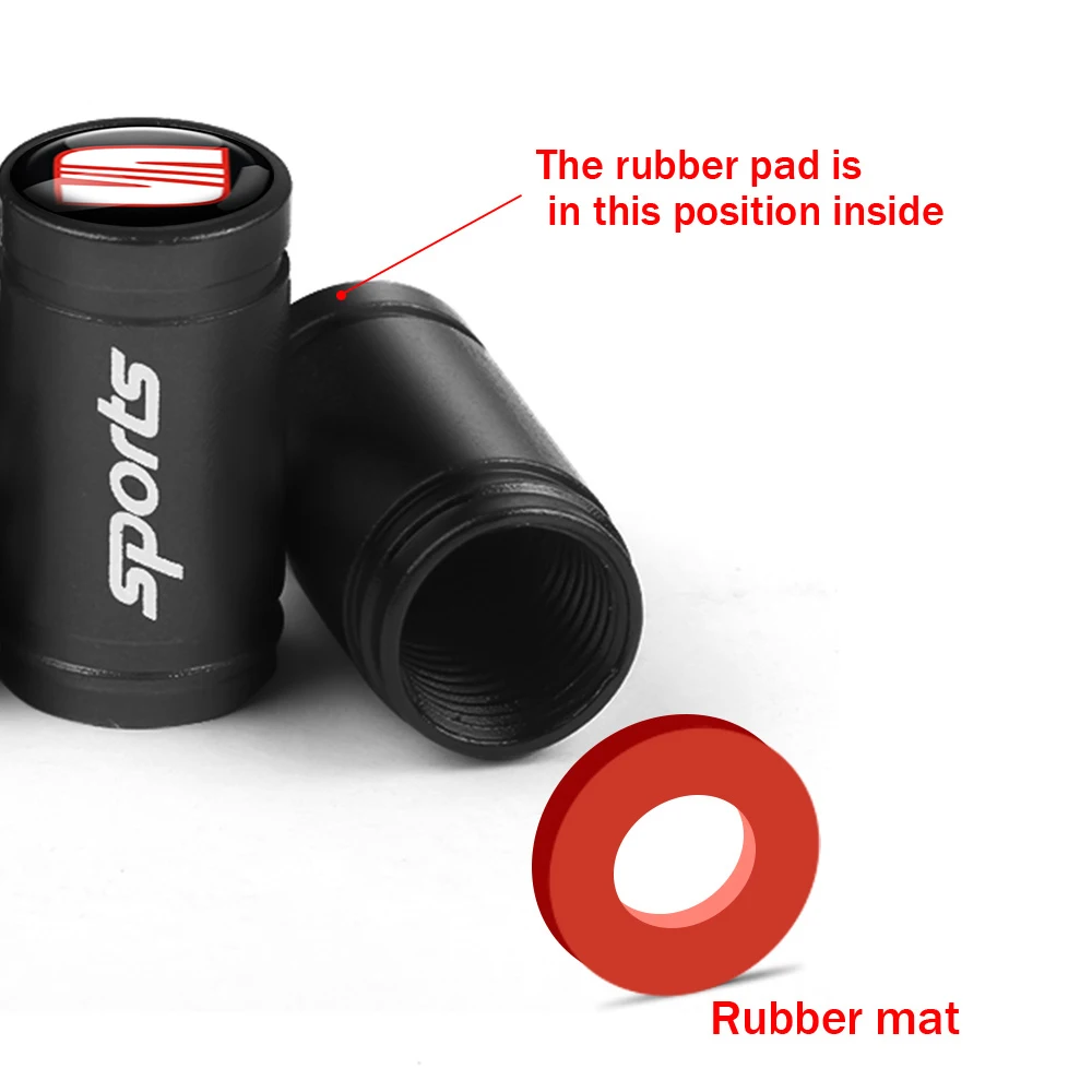 4 шт. автомобильный спортивный логотип 3D из алюминиевого сплава колпачки для