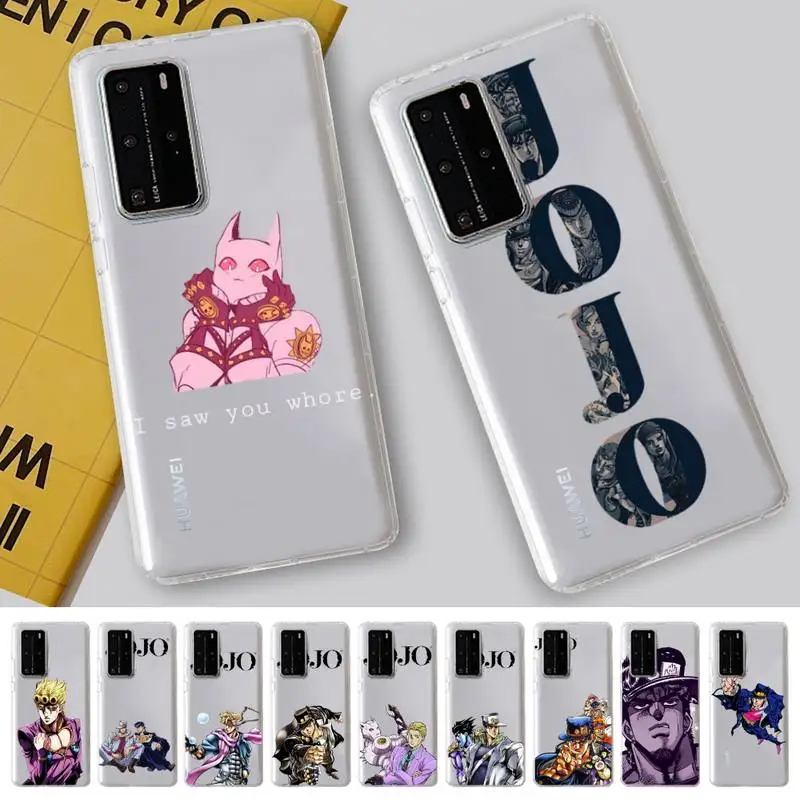 

LVTLV Anime JoJos Bizarre Adventure Phone Case For Huawei P 20 30 40 pro lite Psmart2019 Honor 8 10 20 Y5 6 2019 Nova3E