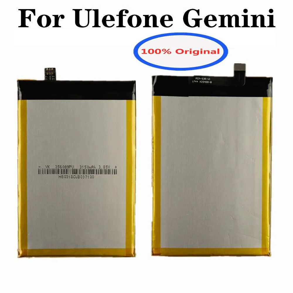 

Новый высококачественный оригинальный аккумулятор 3150 мАч для Ulefone Gemini запасная батарея для мобильного телефона аккумулятор