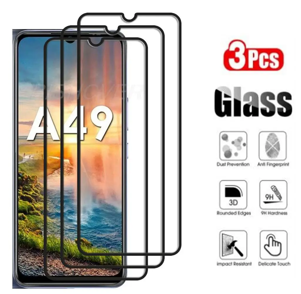 

3pcs Tempered Glass For Itel A49 A58 Pro 2022 A 49 58 A58Pro ItelA49 Screen Protector Phone Cover Film