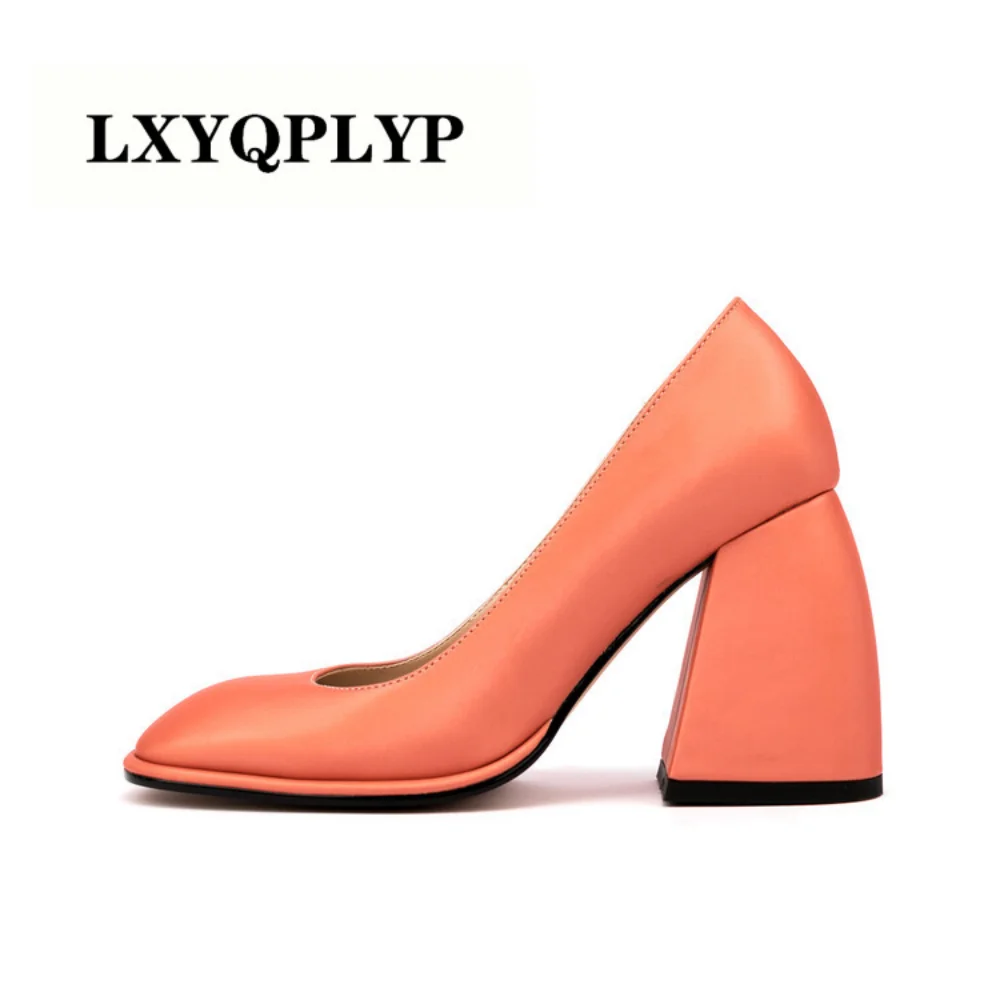 

Женская весенне-осенняя новая стильная грубая однотонная обувь Мэри Джейн высококачественные свадебные туфли на высоком каблуке Классические вечерние туфли