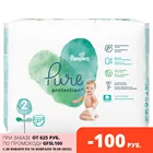 Подгузники Pampers Pure Protection 4-8 кг, размер 2, 27 шт.