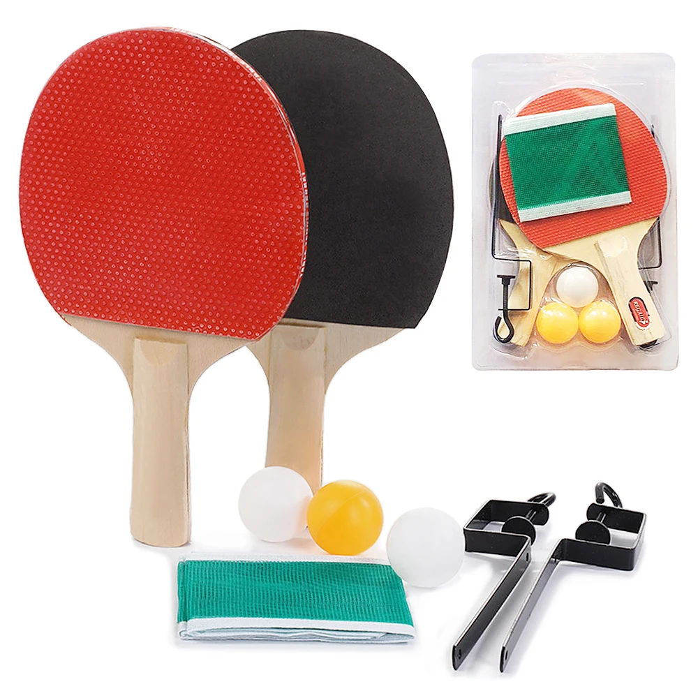 

REGAIL Training Table Tennis Racket Set with 2 PingPong Paddles 3 PingPong Balls Indoor & Outdoor Paddle Bats Sports Accessories