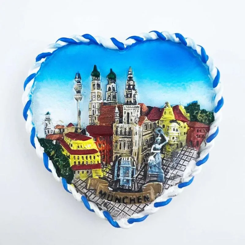 

Germany Munich Tourist Souvenirs Fridge Magnets Creative Travel Fridge Magnetic Stickers Home Decor Photo Wall Stickers Gifts