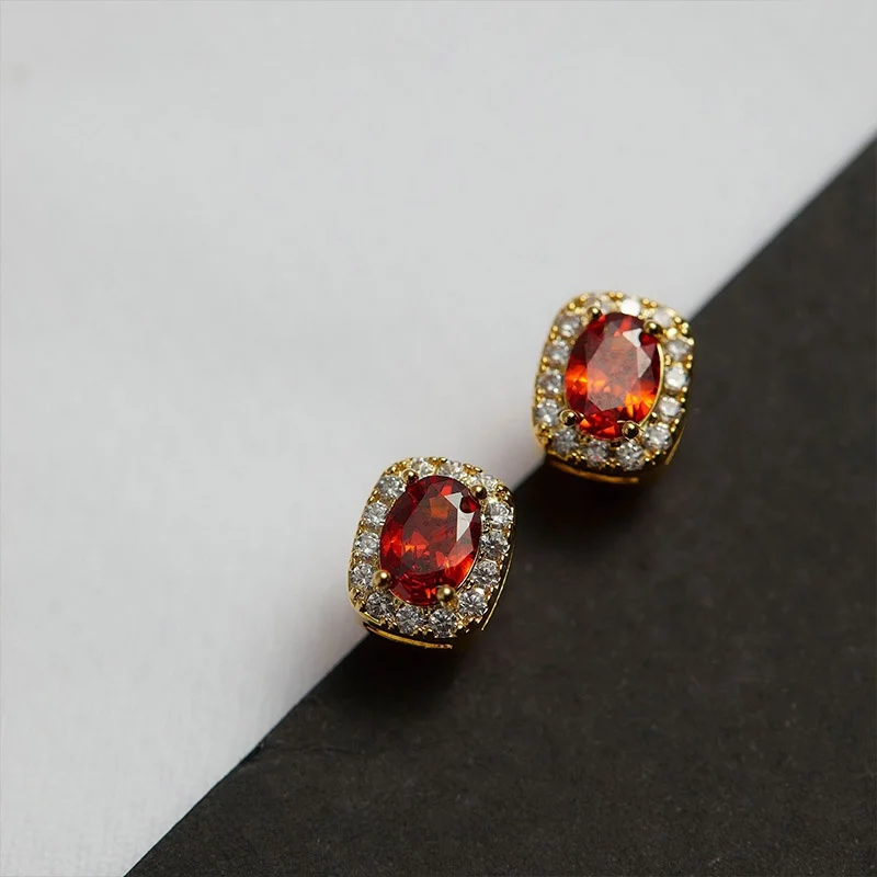 Голубь красная кровь бессонница Русалка ретро красные серьги с драгоценными