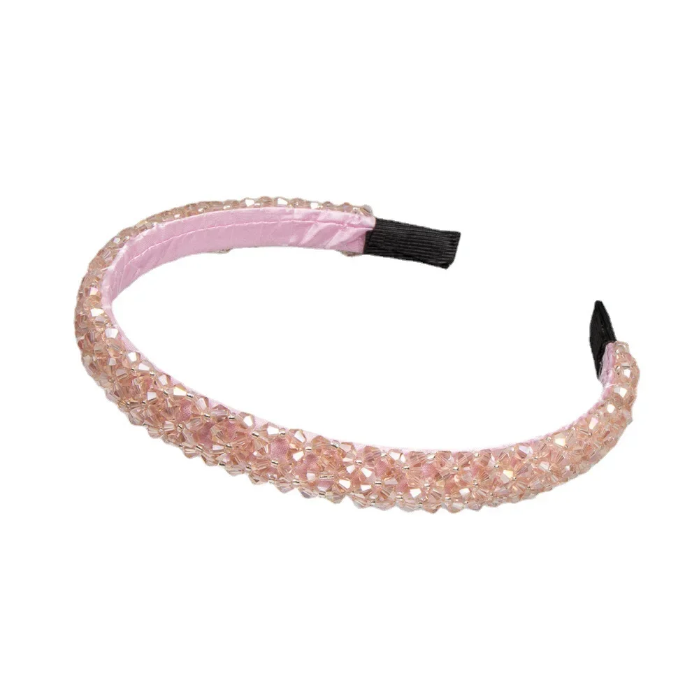 Блестящий обруч для волос со стразами корейская мода Женский свадебный головной