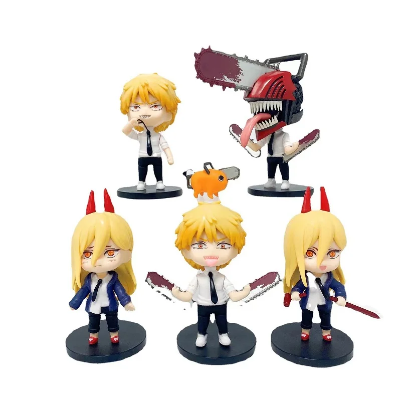 

Аниме-фигурка бензопилы Denji Power, фигурка бензопилы Denj, 6 шт./компл., 10 см