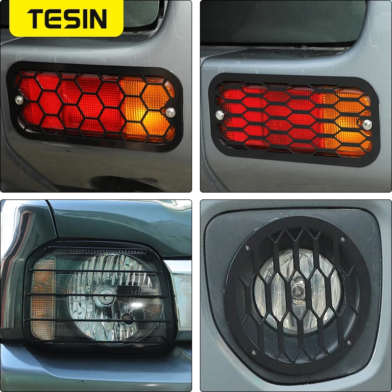 TESIN Lamp Hoods For Suzuki Jimny 2007-2017 Car Headlight Front Rear Fog Light Lamp Turning Light Decoration Cover Accessories 5 TESIN Lamp Hoods For Suzuki Jimny 2007-2017 Car Headlight Front Rear Fog Light Lamp Turning Light Decoration Cover Accessories 5