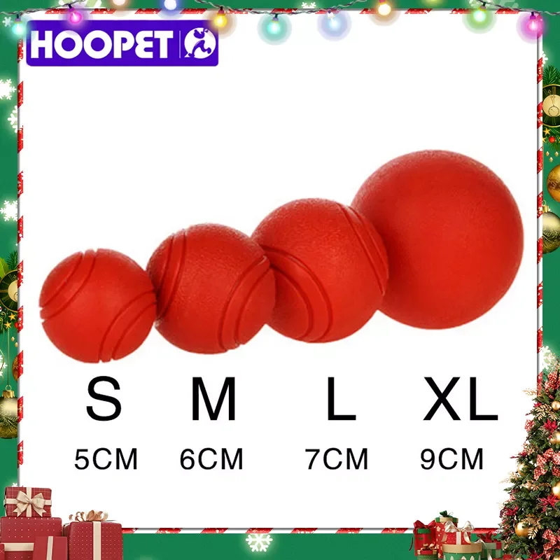 

NEW Dog Toy Rubber Ball Bite-resistant Ball Toy for Dogs Puppy Teddy Pitbull Red Color Solid Ball S-XL Pet Supplies