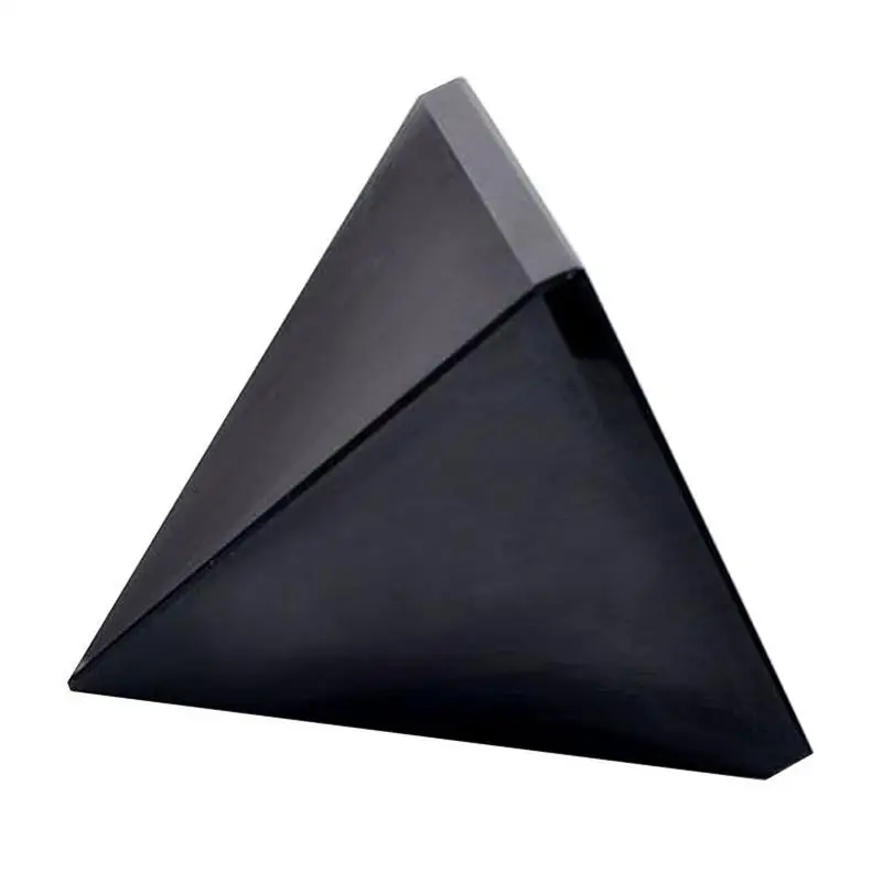 

Obsidian Pyramid Living Room Natural Crystal Stone Obsidian Pyramid Ornaments CO
