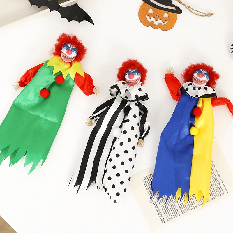 

Halloween Decorations Ghost Festival Witch Figurine Hanging Doll DIY Decoration Pendant Ornaments for Party Haunted House Props