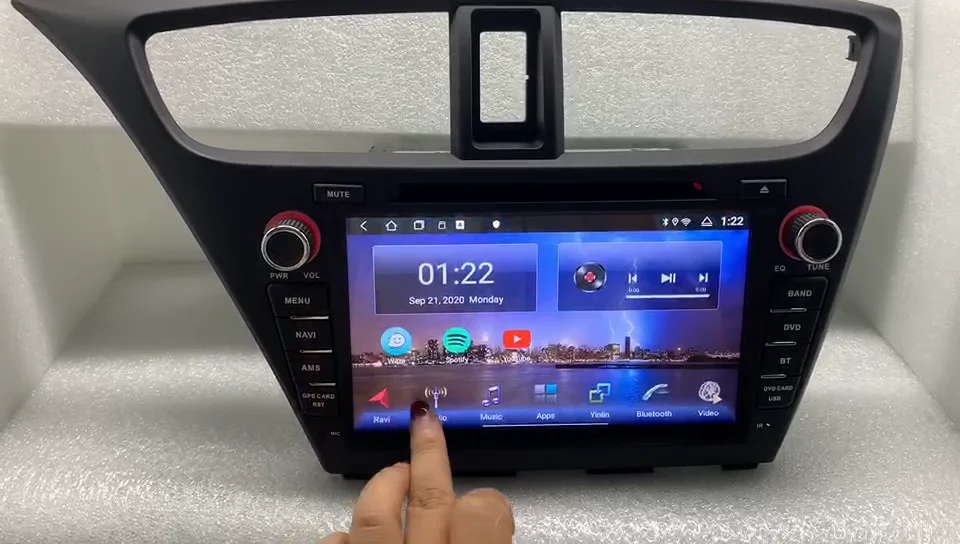 

8-дюймовый сенсорный экран android 10,0 автомобильный Аудио Видео Радио автомобильный dvd для седана 2014 2015 2016 с навигация gps, dvd 2g ram