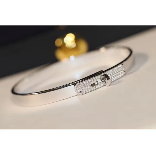 Браслет из серебра 925 пробы для дам классические украшения или розовые банкетные