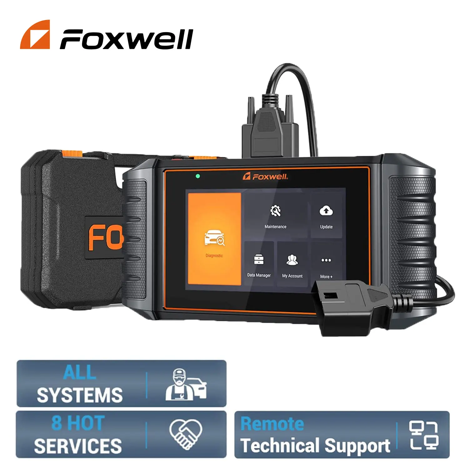 Новинка Foxwell NT726 OBD2 сканер все системы сканирования кода считывания 8 сброс