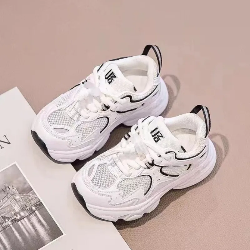 Children's Summer Shoe 2023 New Girls' Versatile Breathable Single Mesh Shoes Boys' Lightweight Running Casual Shoes