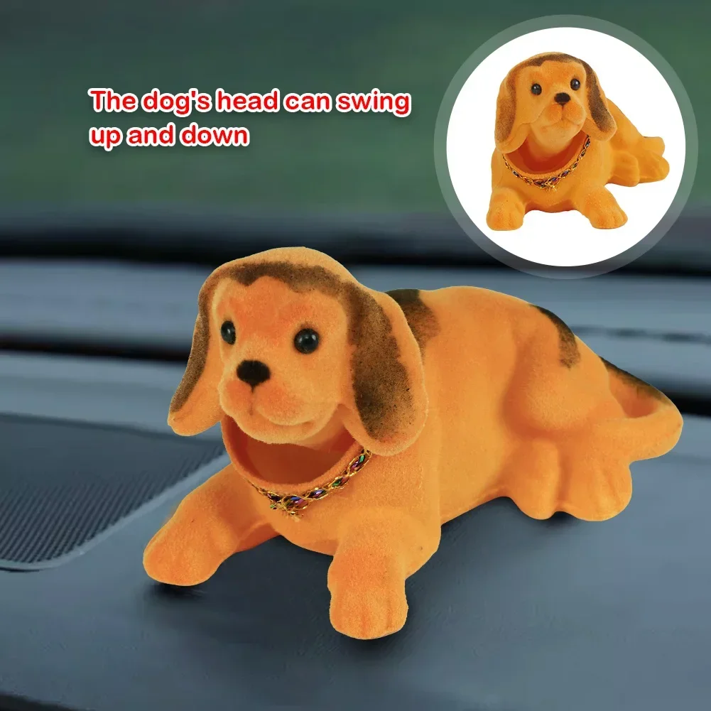 Креативная фигурка собаки с качающейся головой орнамент статуя милая качающаяся