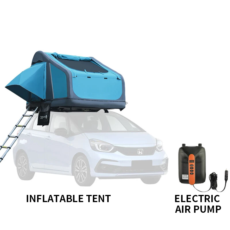 Портативная надувная палатка на крыше утолщенная для использования землю и воде