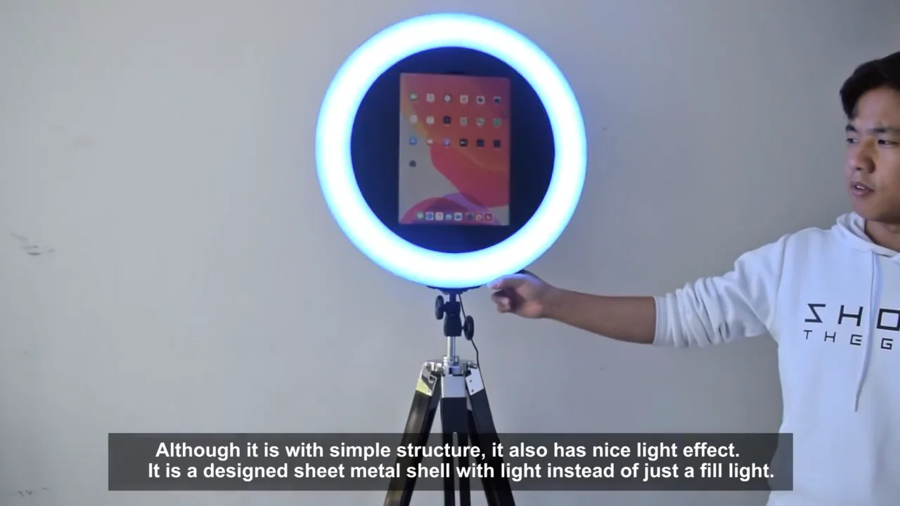 

Cheap Price Photobooth Portable Selfie iPad Photo Booth With Ring Light For Sale