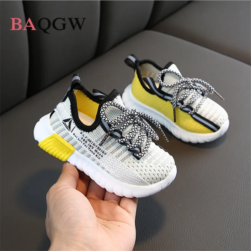 

Spring Autumn Children Shoes Boys Girls Knit Sport Shoes Breathable Infant Shoes Sneakers Soft Bottom Non-slip Casual Kids Shoes