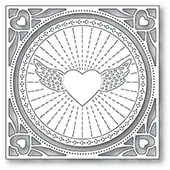 

Winged Heart Frame Wreath Metal Cutting Dies for New Arrivals 2022 Scrapbooking Valentine's Day Card Craft Supplies No Stamp