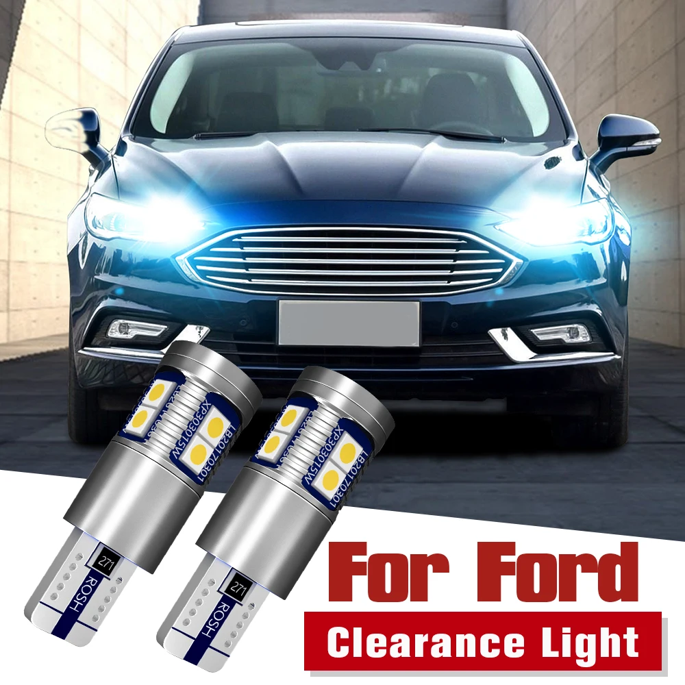 2x светодиодные парковочные огни W5W T10 для Ford BMax CMax Fiesta Focus 1 2 3 Fusion Galaxy Ka Kuga Mondeo Ranger SMax