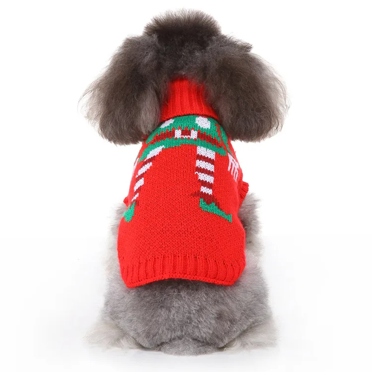 

Cute Puppy Christmas Pet Dog Clothes New Year Sweater Elk Pet Clothing Autumn and Winter Warm Sweater