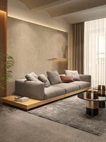 japanese style quiet style technology fabric sofa small apartment floor tatami nordic modern simple living room