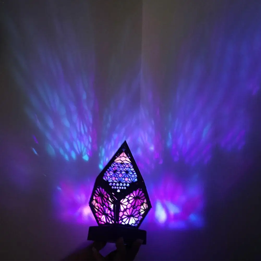 

Bohemian Starry Sky Floor Projection Lamp Background Projector Night Light Photo Prop Wall Lights Birthday Gift Party Decoration