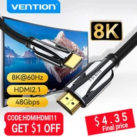 vention hdmi 2 1 cable 8k 4k 48gbs high speed hdmi digital cable for hdr10 switch ps45 tv box hdmi 2 1 splitter cable