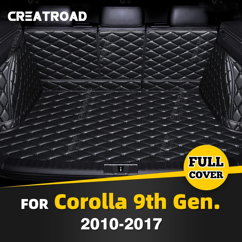 

Коврик для багажника с полным покрытием для Toyota Corolla 9 поколения 2010-2017 16 15 14 13 12 11, коврик для багажника автомобиля, защитные аксессуары для интерьера