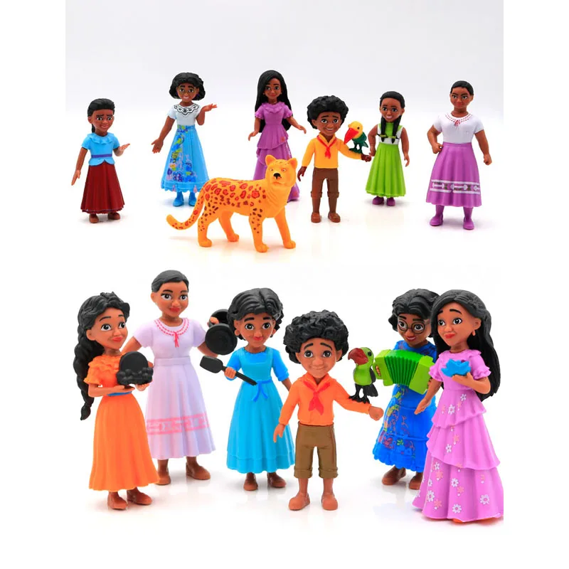 

New Film Cartoon 4.5-inch Encanto Madrigals Family Magic House Mirabel Gifts Toy Model Anime Figures Collect Ornaments Dolls