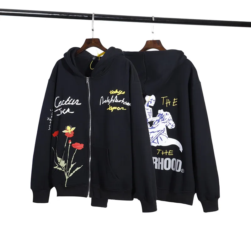 

Travis Scott Cactus Jack Print Skeleton Knight Trojan Sweatshirt Men Women Harajuku Hoodie Hip Hop Hooded zipper Hoodies