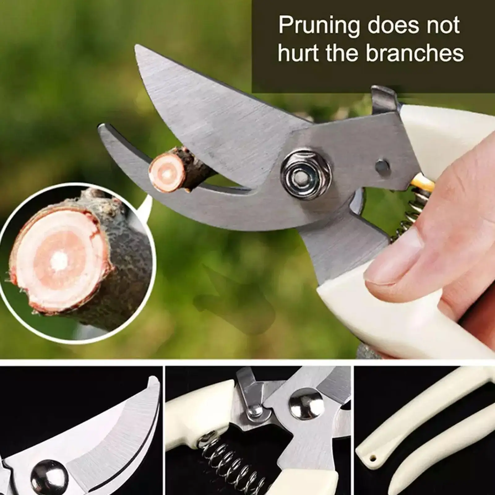 

Powerful Gardening Pruning Shear Scissor Branch Tool Shear Stainless Steel Grafting Tool Garden Scissors Pruning Tools