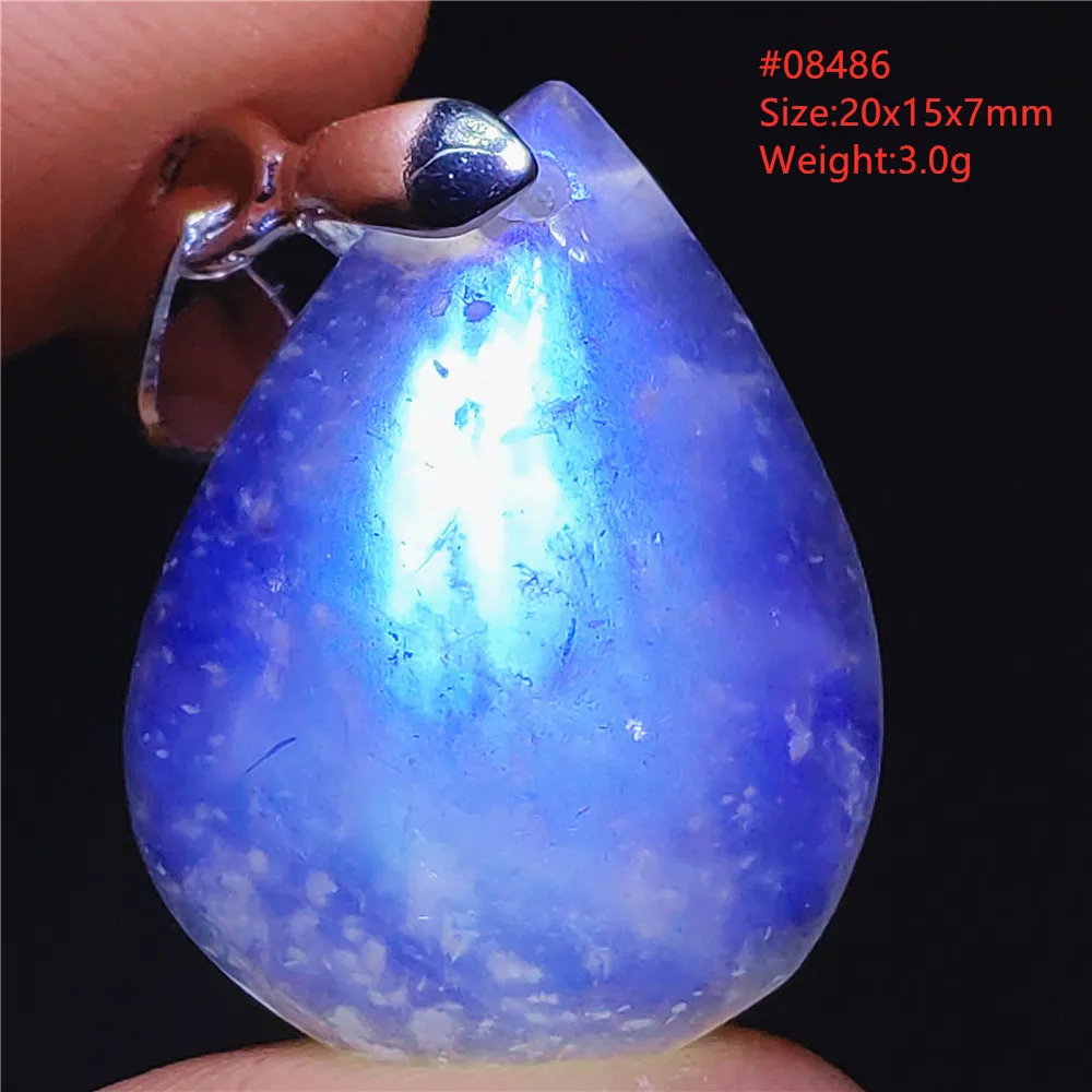 

Natural Blue Moonstone Water Drop Pendant Oval Beads Women Men Rare Moonstone 925 Sterling Silver Moonstone Oval Beads AAAA