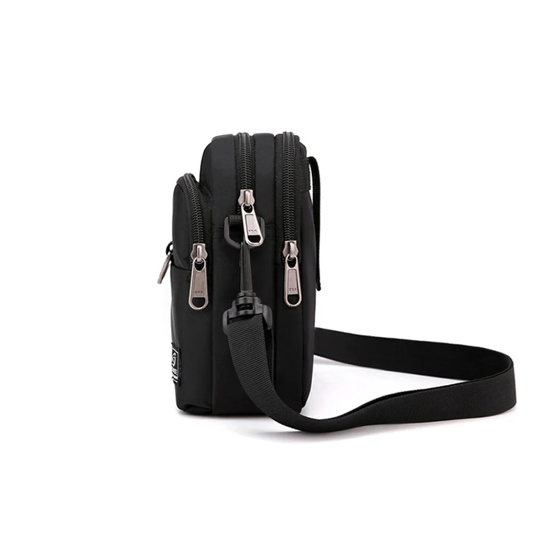 Men's Messenger Bags 2023 New Multifunction Male Crossbody Shoulder Bags Waterproof Nylon Waist Packs Cell Phone Flaps Purses