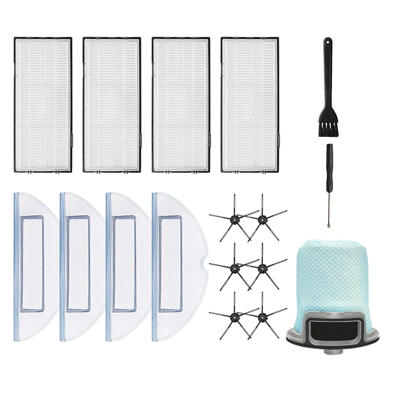 

Replacement Accessories Kit For Roborock S7 S7+ Robot Vacuum And Mop Parts Hepa Filter Side Brush Mop Pads Pre Filter